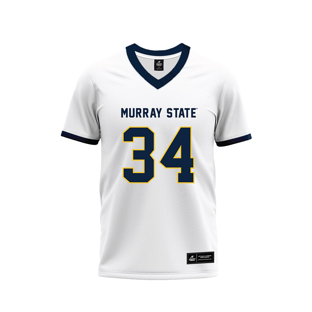 Murray State - NCAA Football : Daniel OBrien - White Premium Football Jersey-0
