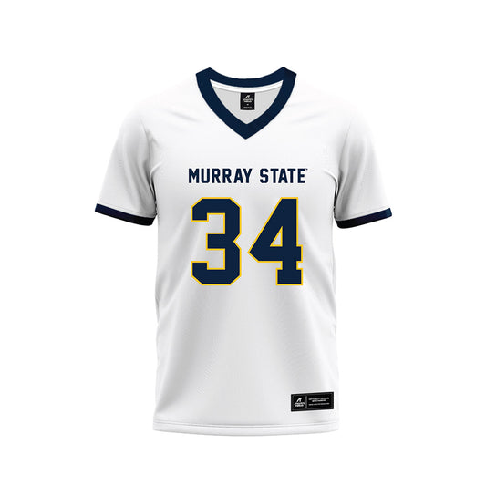 Murray State - NCAA Football : Daniel OBrien - White Premium Football Jersey-0