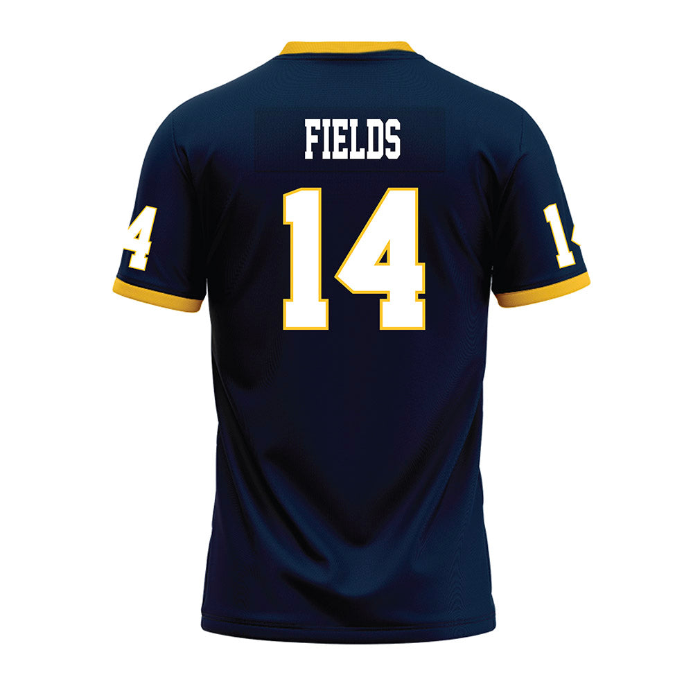 Murray State - NCAA Football : Christian Fields - Navy Premium Football Jersey-1