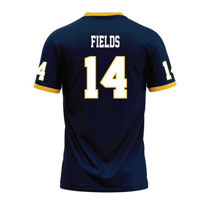 Murray State - NCAA Football : Christian Fields - Navy Premium Football Jersey-1