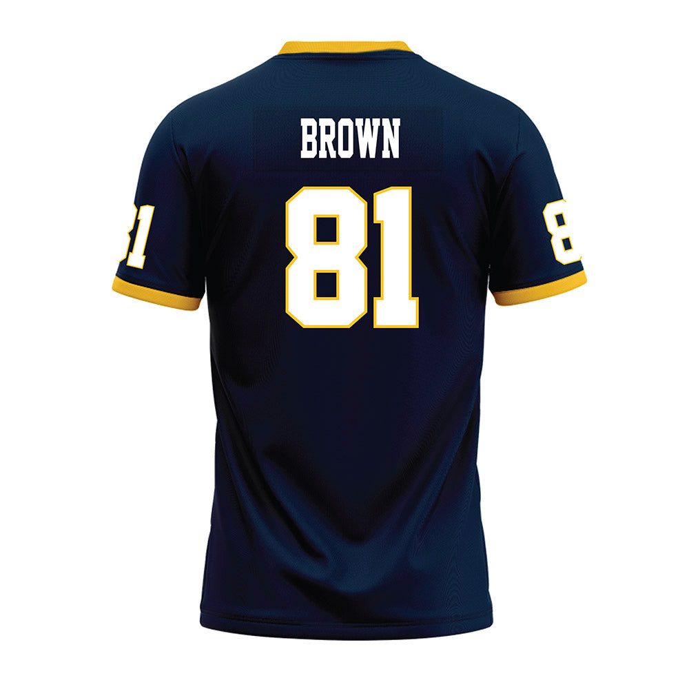 Murray State - NCAA Football : Ty Brown - Navy Premium Football Jersey-1