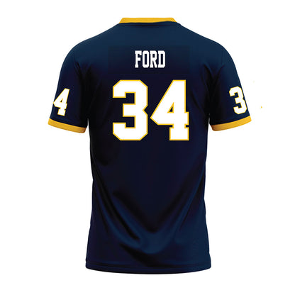 Murray State - NCAA Football : Caleb Ford - Navy Premium Football Jersey-1