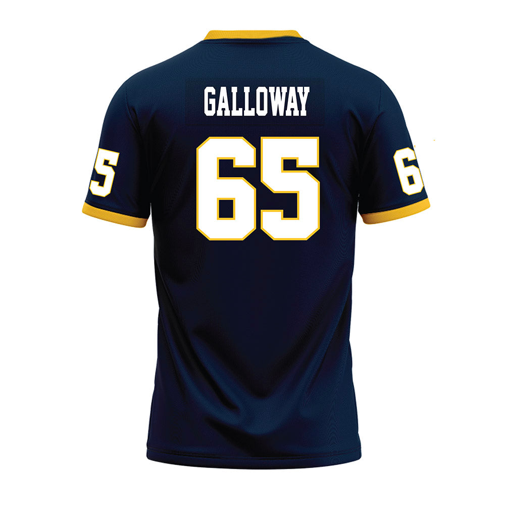 Murray State - NCAA Football : Daz Galloway - Navy Premium Football Jersey-1