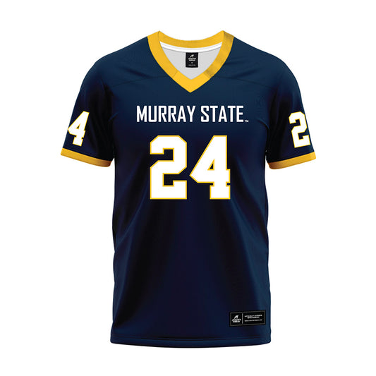 Murray State - NCAA Football : Steven Jones - Navy Premium Football Jersey-0