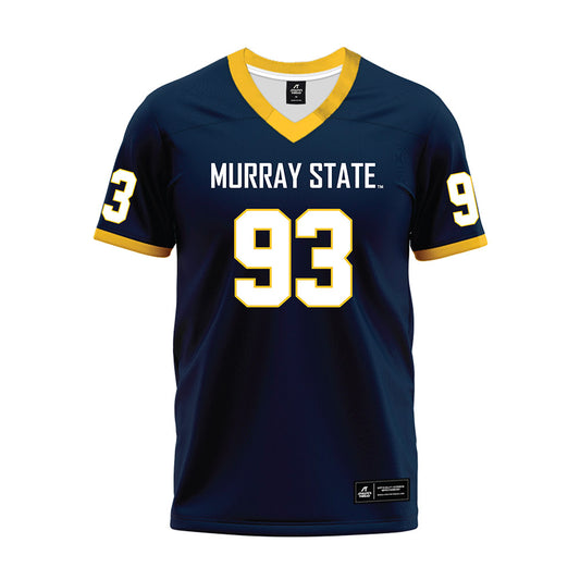Murray State - NCAA Football : CJ Sanderson - Navy Premium Football Jersey-0