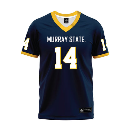 Murray State - NCAA Football : Christian Fields - Navy Premium Football Jersey-0