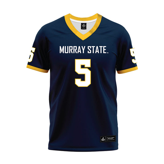 Murray State - NCAA Football : Tyrell Campbell - Navy Premium Football Jersey-0