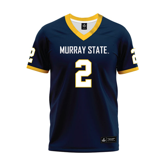 Murray State - NCAA Football : Taylor Cline - Navy Premium Football Jersey-0