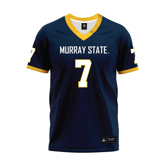 Murray State - NCAA Football : Ryan McCall - Navy Premium Football Jersey-0