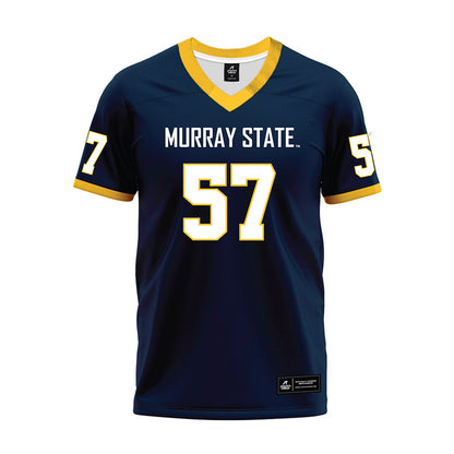 Murray State - NCAA Football : Garrett Sanford - Navy Premium Football Jersey-0