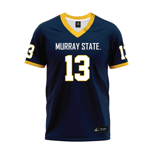 Murray State - NCAA Football : Trey Firestone - Navy Premium Football Jersey-0