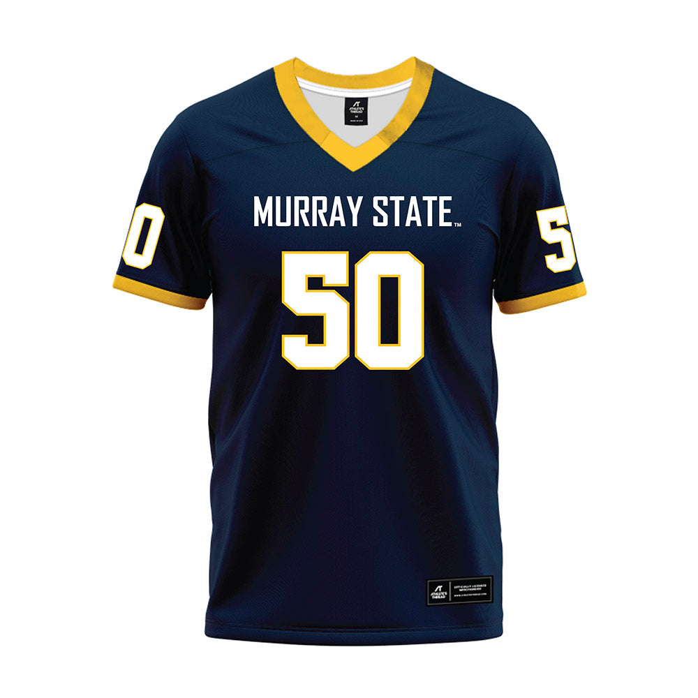 Murray State - NCAA Football : Bobby Thompson - Navy Premium Football Jersey-0