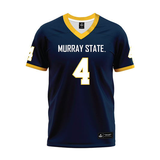 Murray State - NCAA Football : Milton White jr - Navy Premium Football Jersey-0