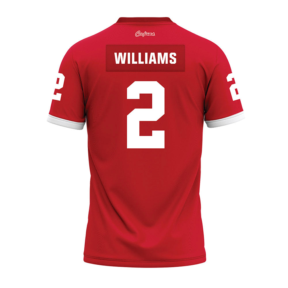Louisiana - NCAA Football : Ashley Williams - Red Premium Football Jersey-1
