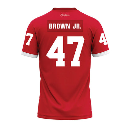 Louisiana - NCAA Football : Maurice Brown Jr. - Red Premium Football Jersey-1