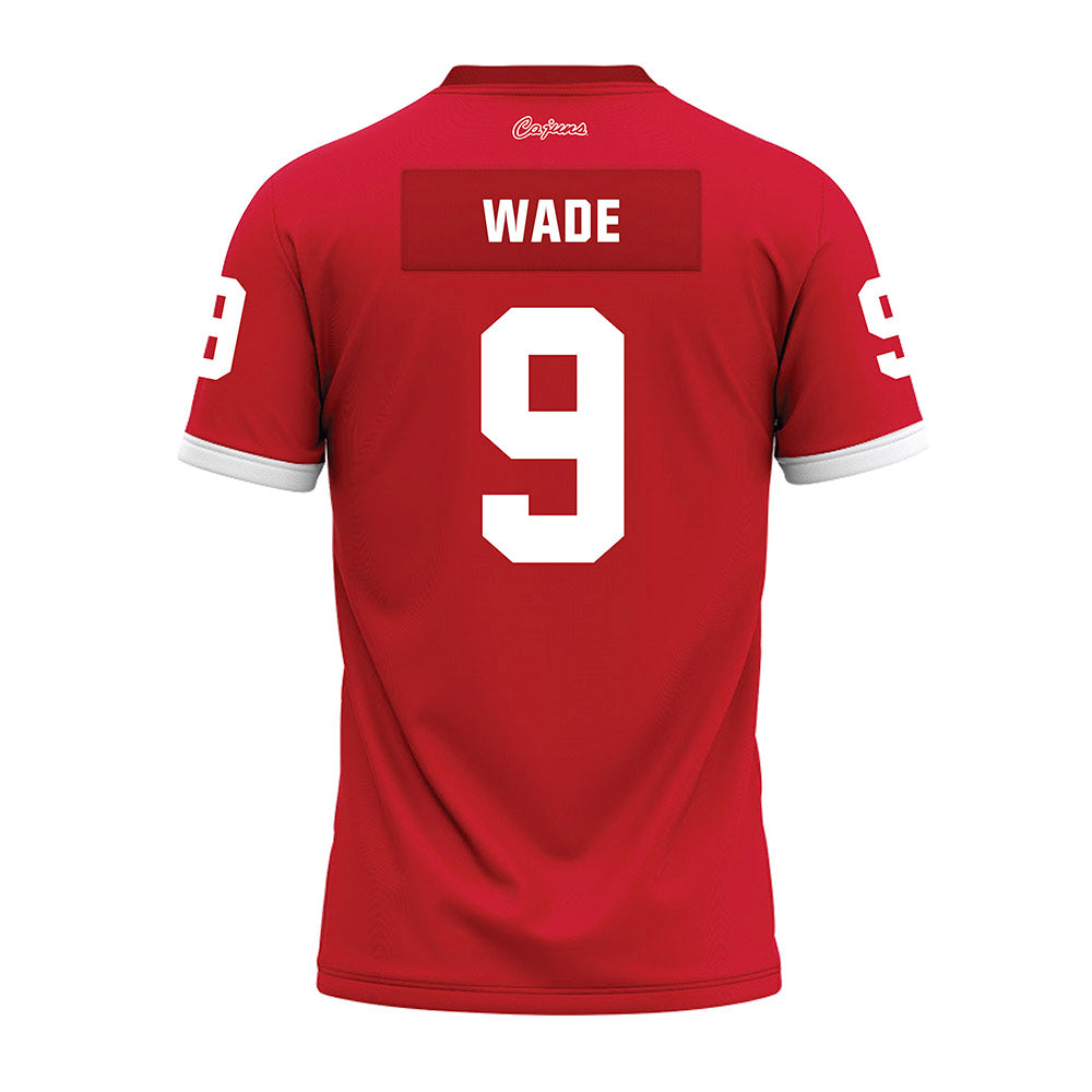 Louisiana - NCAA Football : KeDarius Wade - Red Premium Football Jersey-1