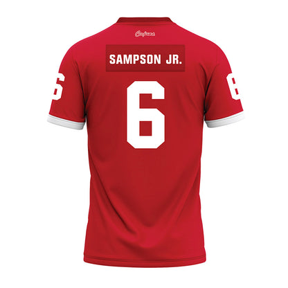 Louisiana - NCAA Football : Shelton Sampson Jr. - Red Premium Football Jersey-1