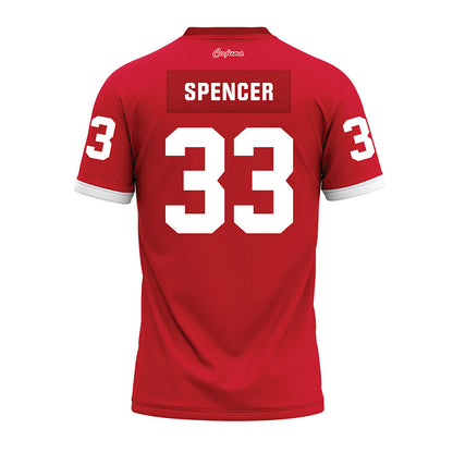 Louisiana - NCAA Football : AJ Spencer - Red Premium Football Jersey-1