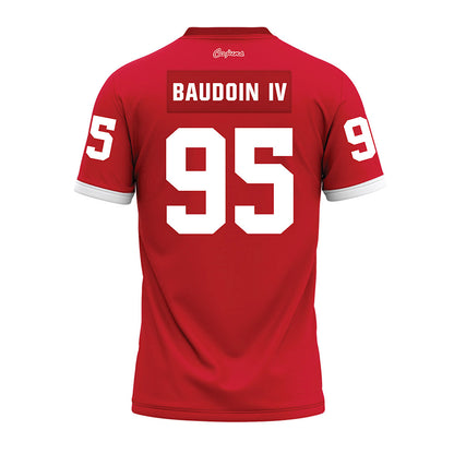 Louisiana - NCAA Football : Maxie Baudoin IV - Red Premium Football Jersey-1
