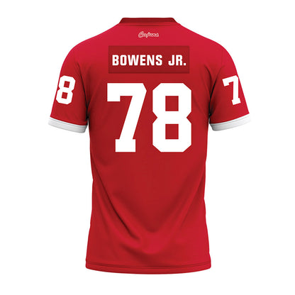 Louisiana - NCAA Football : Michael Bowens Jr. - Red Premium Football Jersey-1