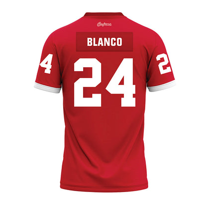 Louisiana - NCAA Football : Steven Blanco - Red Premium Football Jersey-1