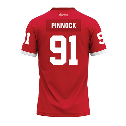 Louisiana - NCAA Football : Jordan Pinnock - Red Premium Football Jersey-1