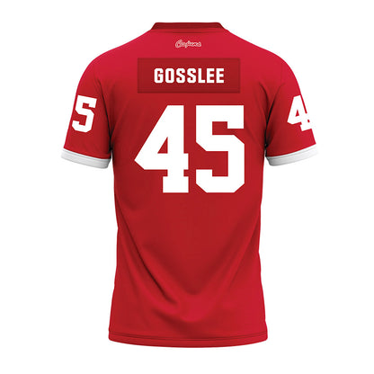 Louisiana - NCAA Football : Patrick Gosslee - Red Premium Football Jersey-1