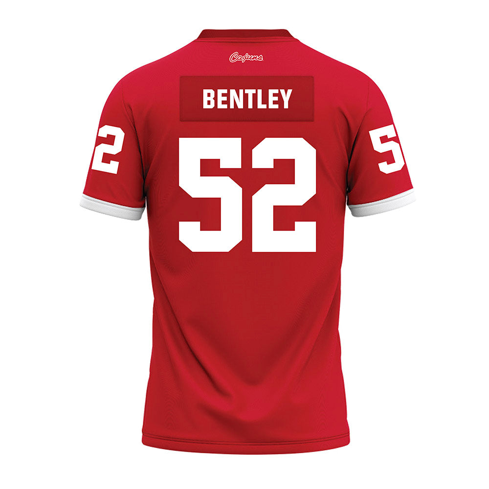 Louisiana - NCAA Football : Ryder Bentley - Red Premium Football Jersey-1