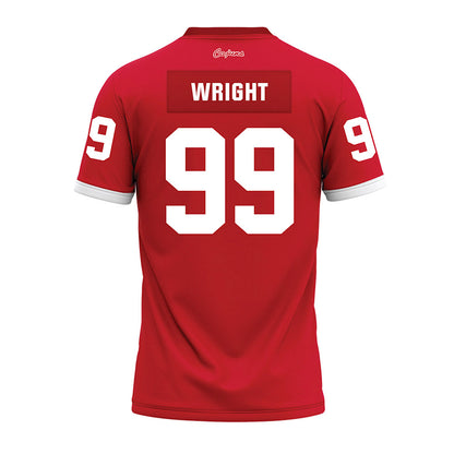 Louisiana - NCAA Football : Ashton Wright - Red Premium Football Jersey-1