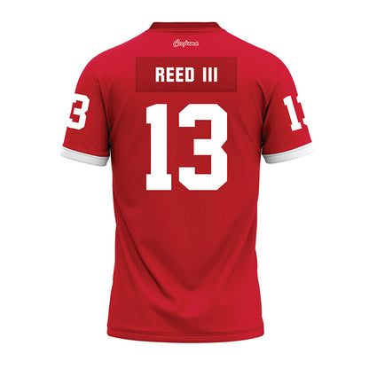 Louisiana - NCAA Football : Curley Reed III - Red Premium Football Jersey-1