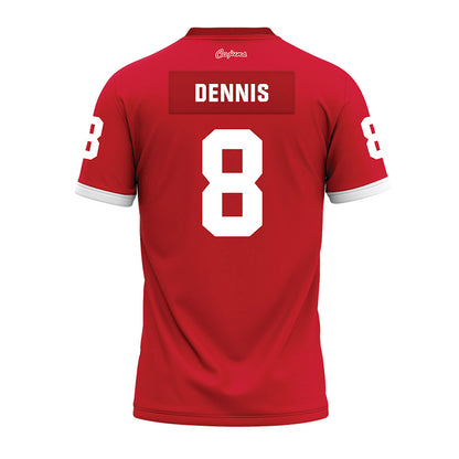 Louisiana - NCAA Football : Rahji Dennis - Red Premium Football Jersey-1
