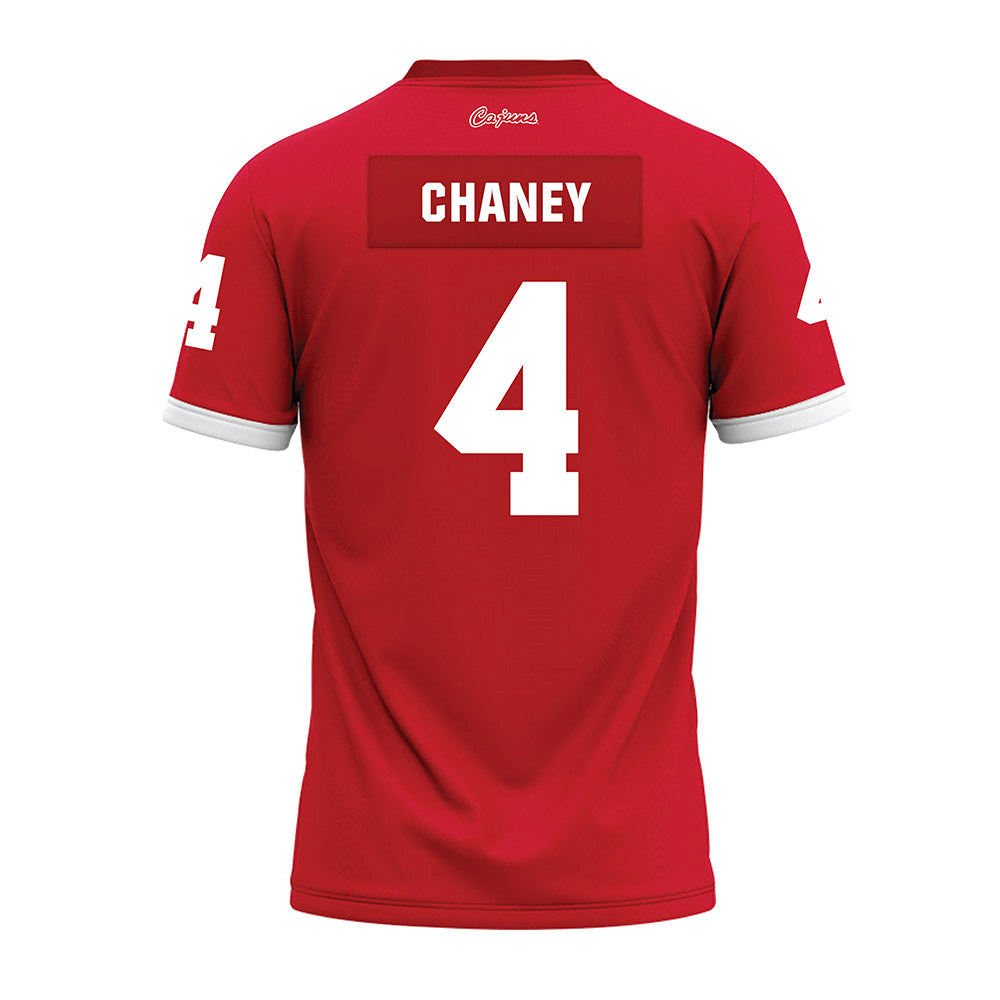 Louisiana - NCAA Football : Trenton Chaney - Red Premium Football Jersey-1