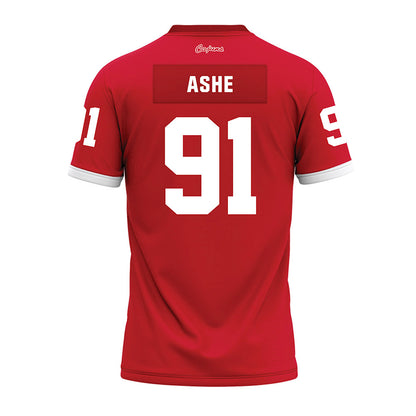 Louisiana - NCAA Football : Priest Ashe - Red Premium Football Jersey-1