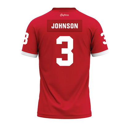 Louisiana - NCAA Football : Micah Johnson - Red Premium Football Jersey-1