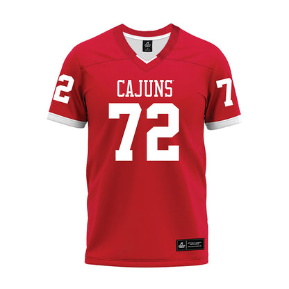 Louisiana - NCAA Football : J'Marion Gooch - Red Premium Football Jersey-0