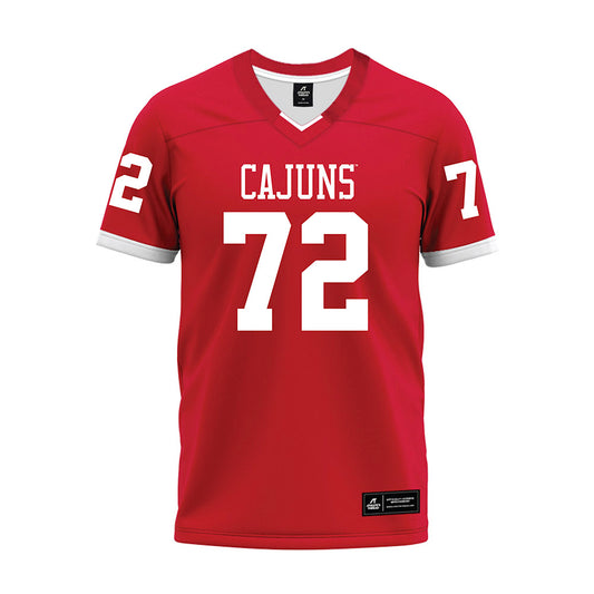 Louisiana - NCAA Football : J'Marion Gooch - Red Premium Football Jersey-0