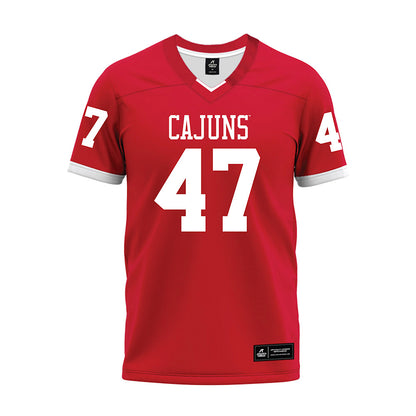 Louisiana - NCAA Football : Maurice Brown Jr. - Red Premium Football Jersey-0