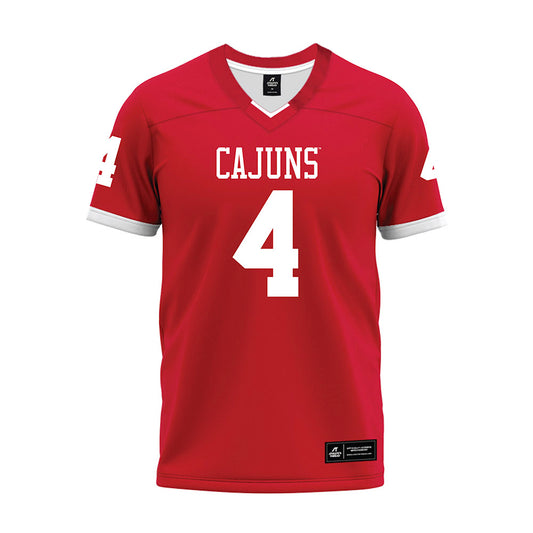 Louisiana - NCAA Football : Trenton Chaney - Red Premium Football Jersey-0