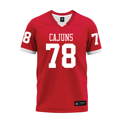 Louisiana - NCAA Football : Michael Bowens Jr. - Red Premium Football Jersey-0