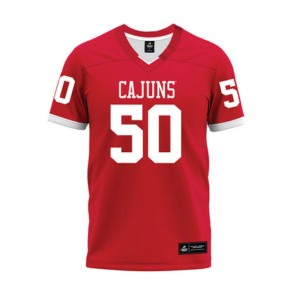 Louisiana - NCAA Football : Cooper Fordham - Red Premium Football Jersey-0