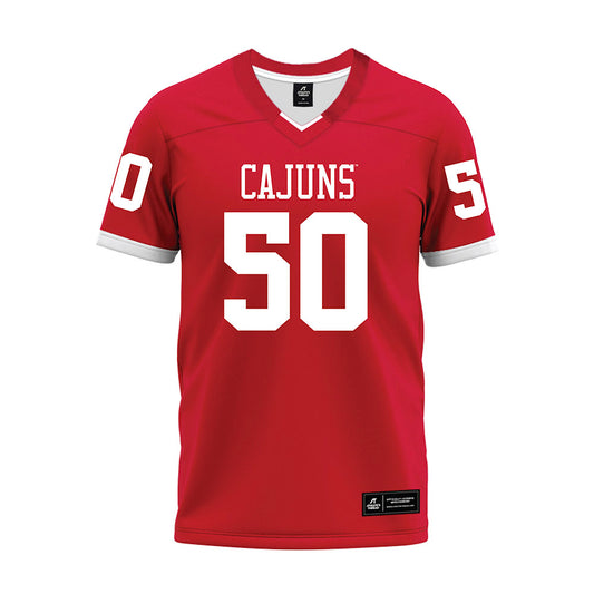 Louisiana - NCAA Football : Cooper Fordham - Red Premium Football Jersey-0