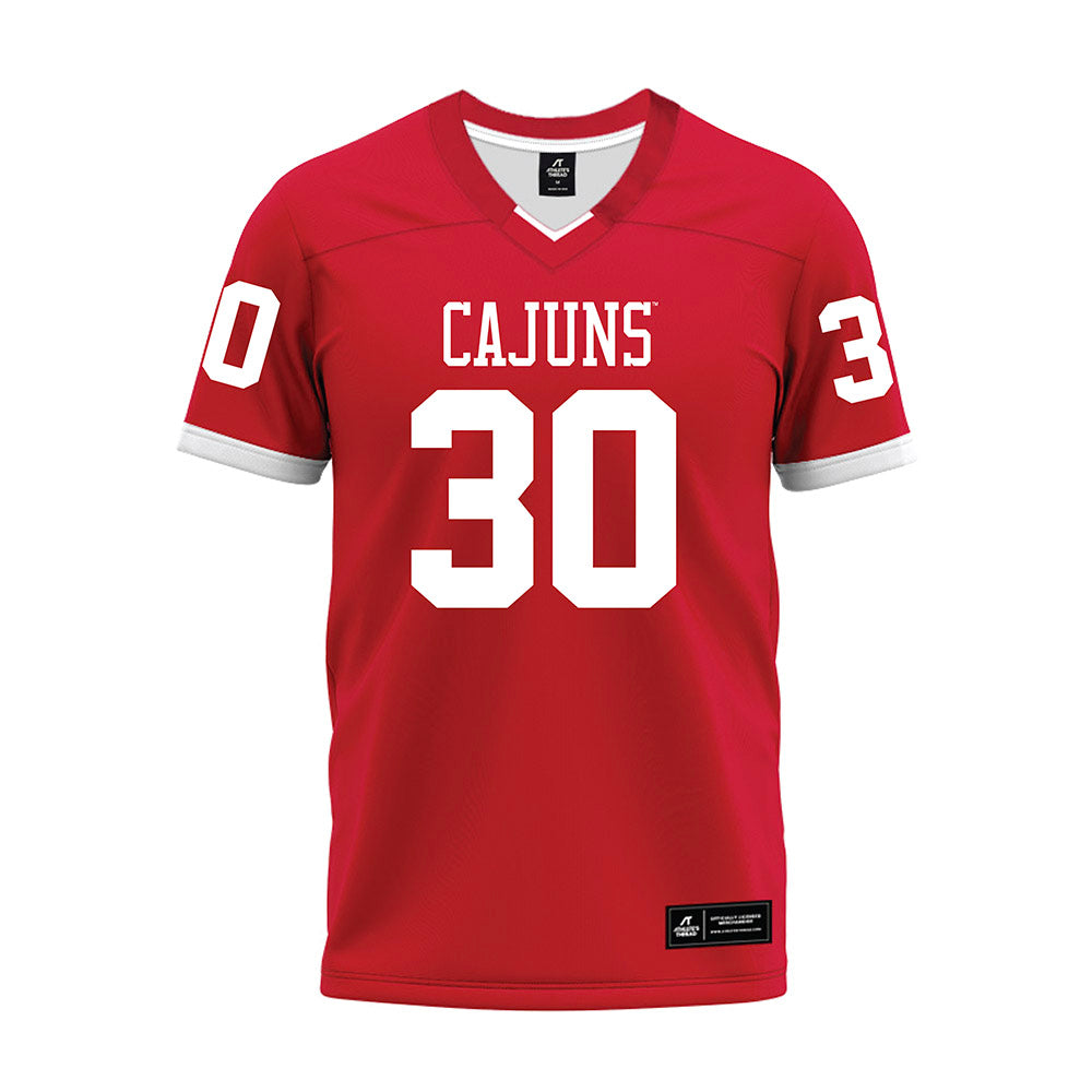 Louisiana - NCAA Football : Julius Harper - Red Premium Football Jersey-0