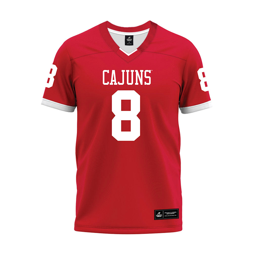 Louisiana - NCAA Football : Rahji Dennis - Red Premium Football Jersey-0