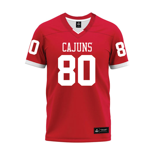 Louisiana - NCAA Football : Jayden Lewis - Red Premium Football Jersey-0