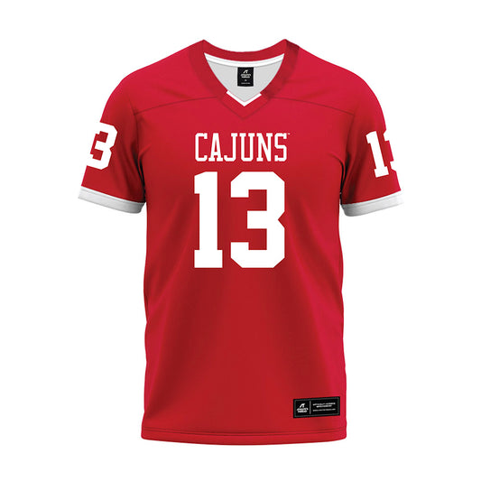 Louisiana - NCAA Football : Curley Reed III - Red Premium Football Jersey-0