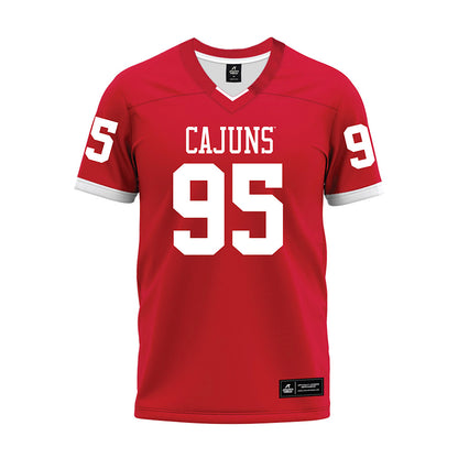 Louisiana - NCAA Football : Maxie Baudoin IV - Red Premium Football Jersey-0
