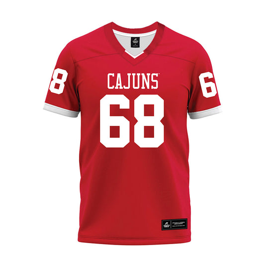 Louisiana - NCAA Football : Fitzgerald West Jr. - Red Premium Football Jersey-0