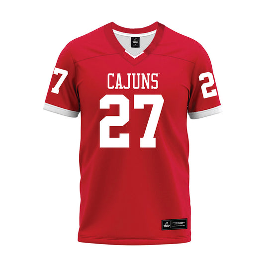 Louisiana - NCAA Football : Edrick Williams - Red Premium Football Jersey-0
