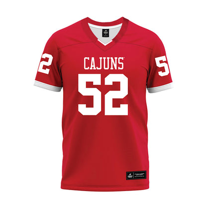 Louisiana - NCAA Football : Ryder Bentley - Red Premium Football Jersey-0