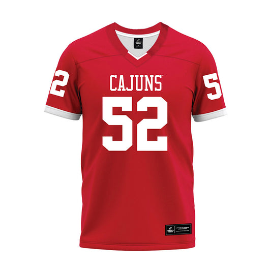 Louisiana - NCAA Football : Ryder Bentley - Red Premium Football Jersey-0